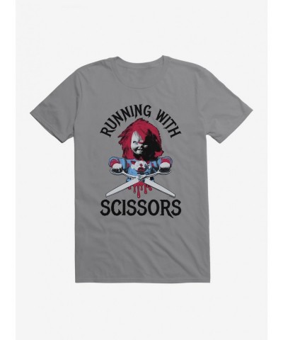 Clearance Chucky Running With Scissors T-Shirt $8.22 T-Shirts