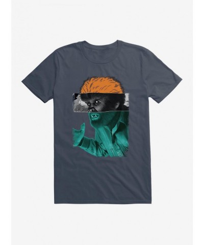 Fashion Universal Monsters The Wolf Man Portrait Mash Up T-Shirt $7.65 T-Shirts