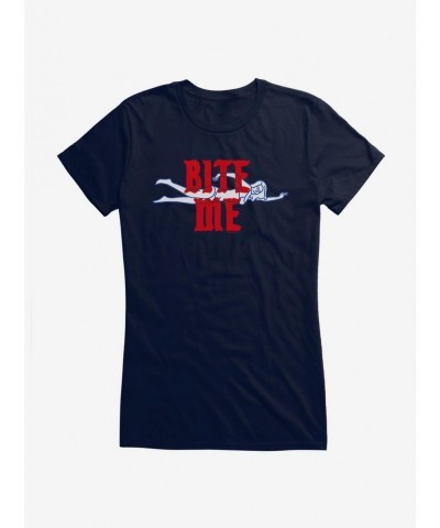 Low Price Jaws Bite Me Girls T-Shirt $6.57 T-Shirts