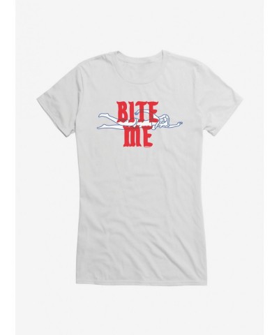 Low Price Jaws Bite Me Girls T-Shirt $6.57 T-Shirts