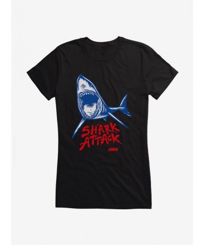 Exclusive Price Jaws Shark Attack Girls T-Shirt $5.98 T-Shirts