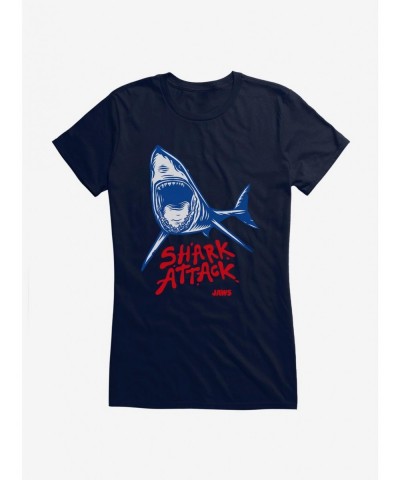 Exclusive Price Jaws Shark Attack Girls T-Shirt $5.98 T-Shirts