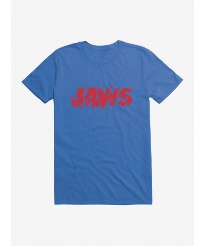 Festival Price Jaws Classic Thrash Title Script T-Shirt $8.22 T-Shirts