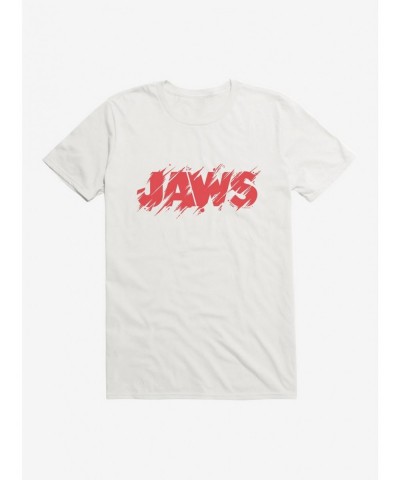 Festival Price Jaws Classic Thrash Title Script T-Shirt $8.22 T-Shirts