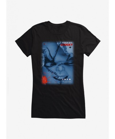 Absolute Discount Chucky Seed Of Chucky Tape Girls T-Shirt $6.97 T-Shirts