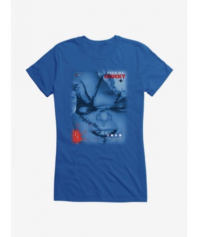 Absolute Discount Chucky Seed Of Chucky Tape Girls T-Shirt $6.97 T-Shirts