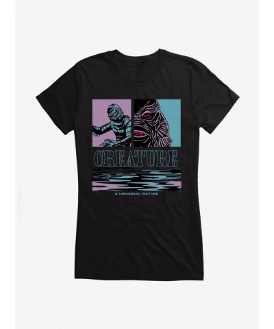 Bestselling Creature From The Black Lagoon Pastel Pop Art Girls T-Shirt $8.17 T-Shirts