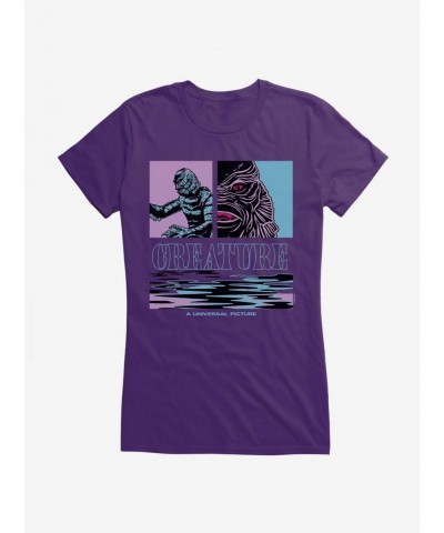 Bestselling Creature From The Black Lagoon Pastel Pop Art Girls T-Shirt $8.17 T-Shirts