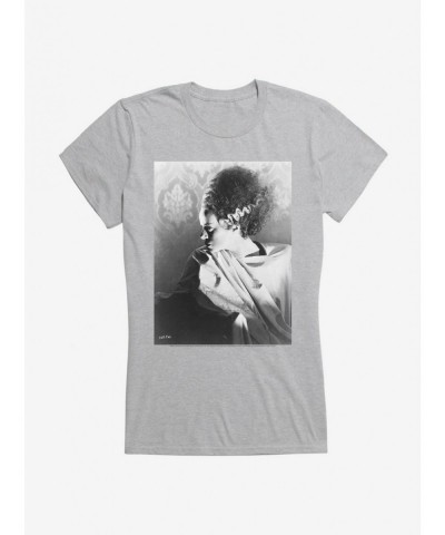 Exclusive Universal Monsters Bride Of Frankenstein Side Pose Girls T-Shirt $7.97 T-Shirts