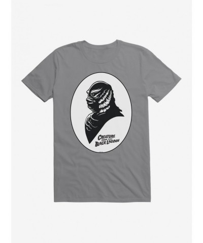 Limited-time Offer Universal Monsters The Creature From The Black Lagoon Shadow Profile T-Shirt $6.88 T-Shirts