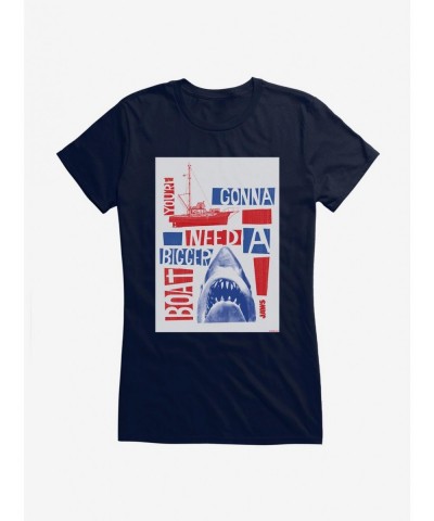 Exclusive Jaws Need a Bigger Girls T-Shirt $8.57 T-Shirts