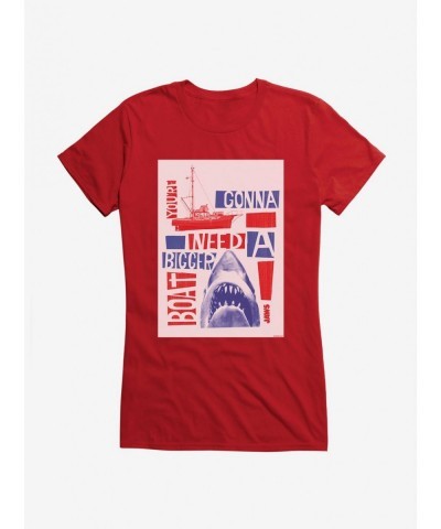 Exclusive Jaws Need a Bigger Girls T-Shirt $8.57 T-Shirts