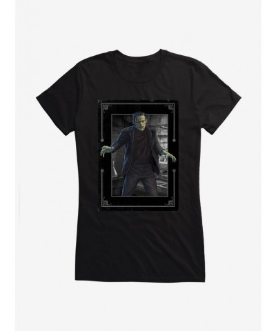 Seasonal Sale Universal Monsters Frankenstein In The Lab Girls T-Shirt $9.36 T-Shirts