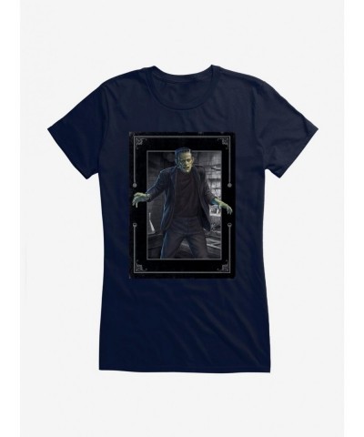 Seasonal Sale Universal Monsters Frankenstein In The Lab Girls T-Shirt $9.36 T-Shirts