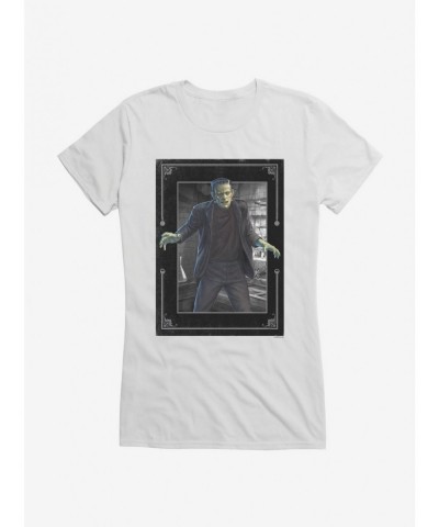 Seasonal Sale Universal Monsters Frankenstein In The Lab Girls T-Shirt $9.36 T-Shirts