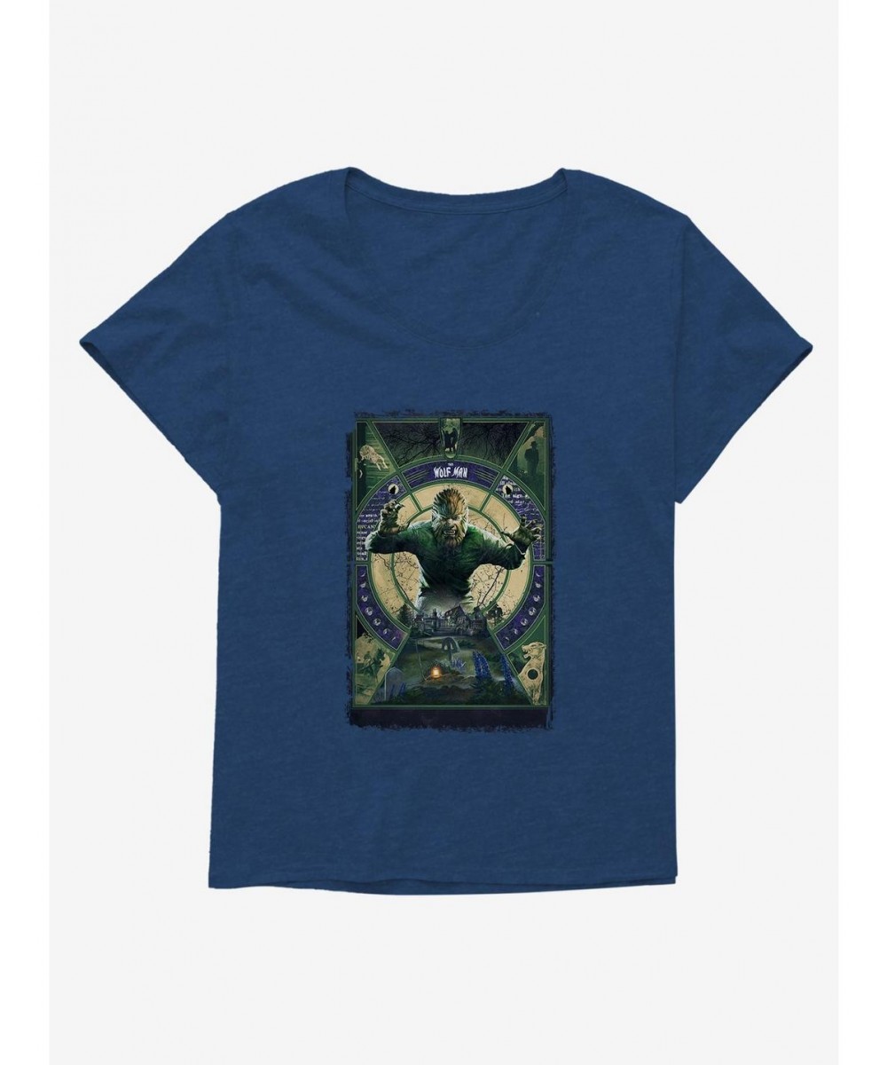 Flash Deal The Wolf Man Graveyard Girls T-Shirt Plus Size $10.40 T-Shirts