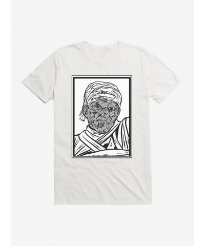 Big Sale Universal Monsters The Mummy Black & White Animated T-Shirt $7.07 T-Shirts