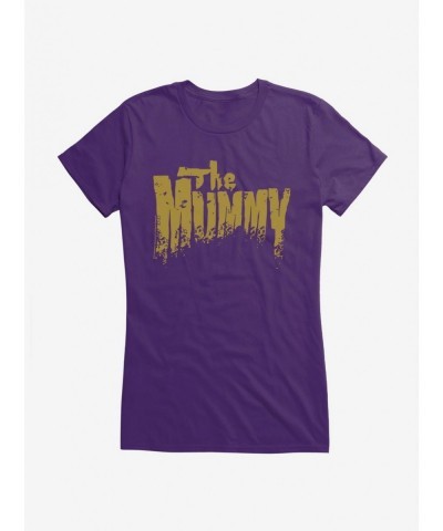 Huge Discount Universal Monsters The Mummy Worn Title Girls T-Shirt $6.37 T-Shirts