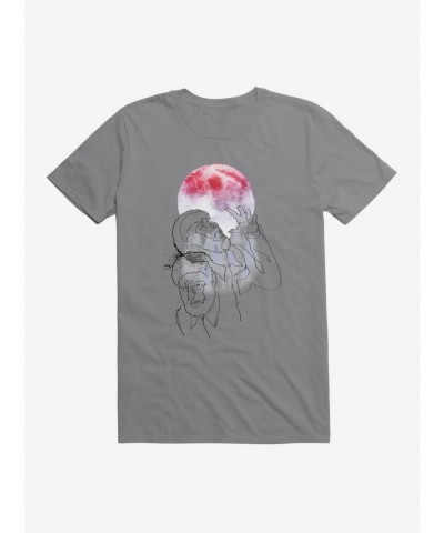 Big Sale Universal Monsters The Wolf Man Under The Full Moon Watercolor T-Shirt $7.07 T-Shirts