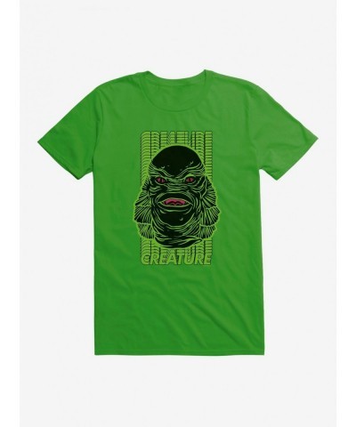 Discount Creature From The Black Lagoon Green Name Stack T-Shirt $7.65 T-Shirts