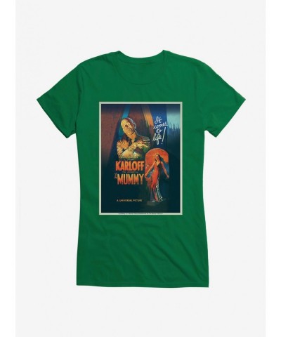 Clearance Universal Monsters The Mummy Laemmle Movie Poster Girls T-Shirt $6.57 T-Shirts