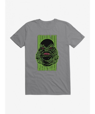 Discount Creature From The Black Lagoon Green Name Stack T-Shirt $7.65 T-Shirts