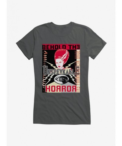 Pre-sale Discount Universal Monsters Bride Of Frankenstein Unspeakable Girls T-Shirt $8.57 T-Shirts