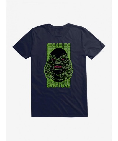 Discount Creature From The Black Lagoon Green Name Stack T-Shirt $7.65 T-Shirts