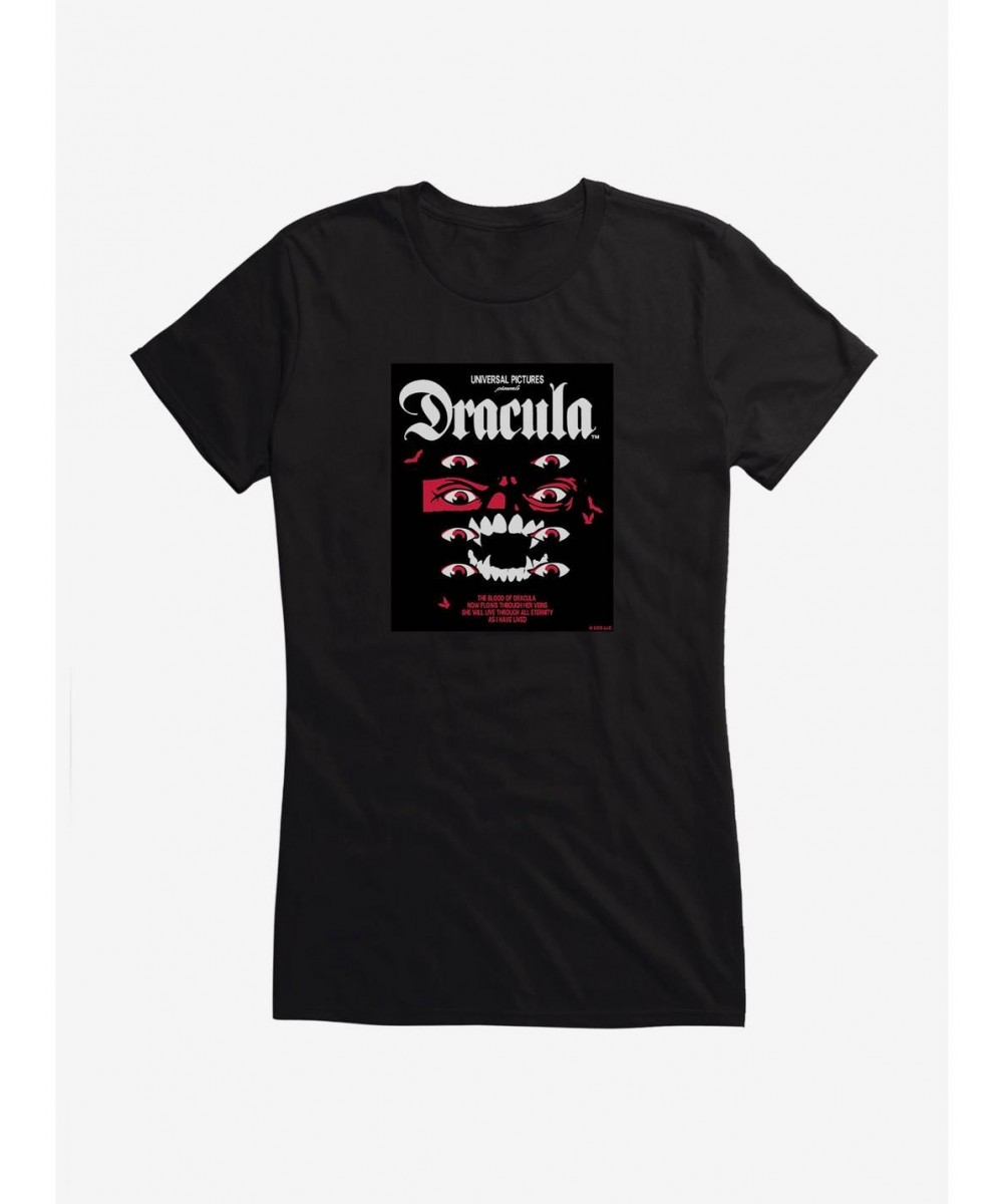 Exclusive Dracula Be Afraid Girls T-Shirt $8.76 T-Shirts