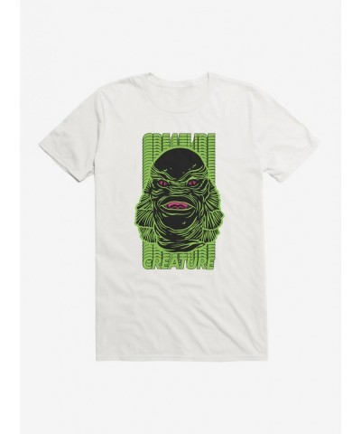 Discount Creature From The Black Lagoon Green Name Stack T-Shirt $7.65 T-Shirts