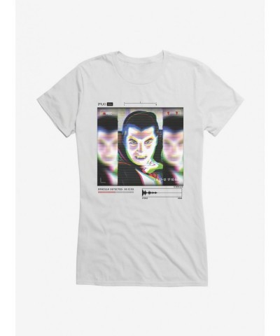 Fashion Universal Monsters Dracula Scan Detected Girls T-Shirt $9.16 T-Shirts