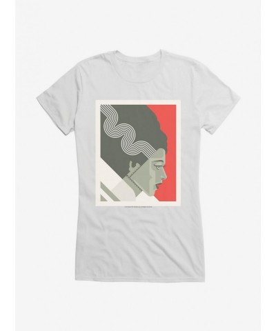 Low Price Universal Monsters Bride Of Frankenstein Simple Girls T-Shirt $9.36 T-Shirts