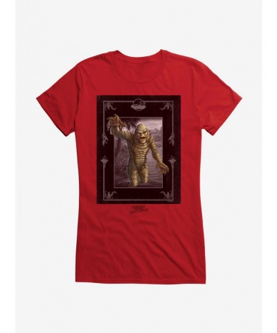 Cheap Sale Universal Monsters Creature From The Black Lagoon Out The Water Girls T-Shirt $9.16 T-Shirts