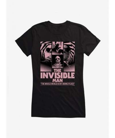 Unique The Invisible Man Hiding Place Girls T-Shirt $6.97 T-Shirts