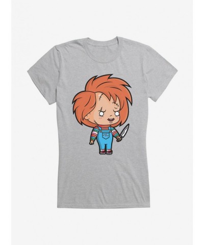 Clearance Chucky Animated Evil Girls T-Shirt $8.96 T-Shirts