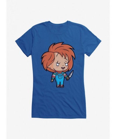 Clearance Chucky Animated Evil Girls T-Shirt $8.96 T-Shirts