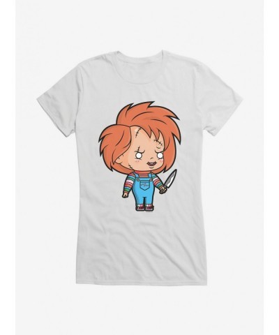 Clearance Chucky Animated Evil Girls T-Shirt $8.96 T-Shirts