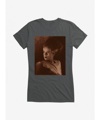 Value Item Universal Monsters Bride Of Frankenstein Movie Frame Girls T-Shirt $8.37 T-Shirts