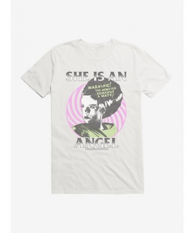 Pre-sale Universal Monsters Bride Of Frankenstein Angel T-Shirt $6.88 T-Shirts