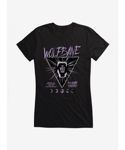 New Arrival Universal Monsters The Wolf Man Wolfbane Girls T-Shirt $8.37 T-Shirts