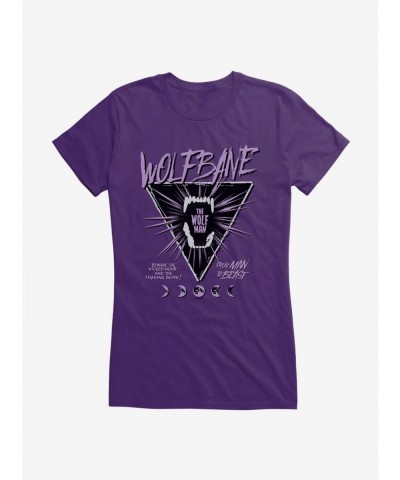 New Arrival Universal Monsters The Wolf Man Wolfbane Girls T-Shirt $8.37 T-Shirts