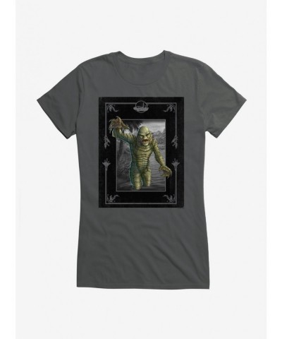 Hot Selling Universal Monsters The Creature From The Black Lagoon Out The Water Girls T-Shirt $8.17 T-Shirts