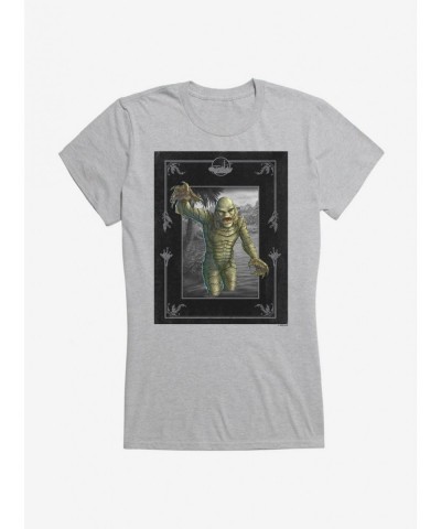 Hot Selling Universal Monsters The Creature From The Black Lagoon Out The Water Girls T-Shirt $8.17 T-Shirts