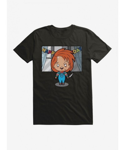 Crazy Deals Chucky Animated Birthday T-Shirt $9.37 T-Shirts