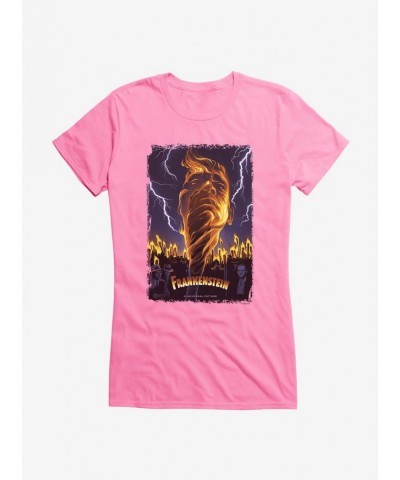 Clearance Frankenstein Lightning Girls T-Shirt $9.76 T-Shirts