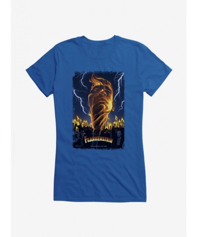 Clearance Frankenstein Lightning Girls T-Shirt $9.76 T-Shirts