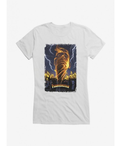 Clearance Frankenstein Lightning Girls T-Shirt $9.76 T-Shirts