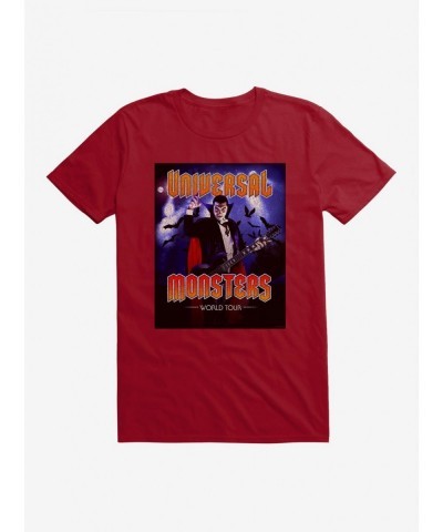 Fashion Universal Monsters Dracula World Tour T-Shirt $8.80 T-Shirts