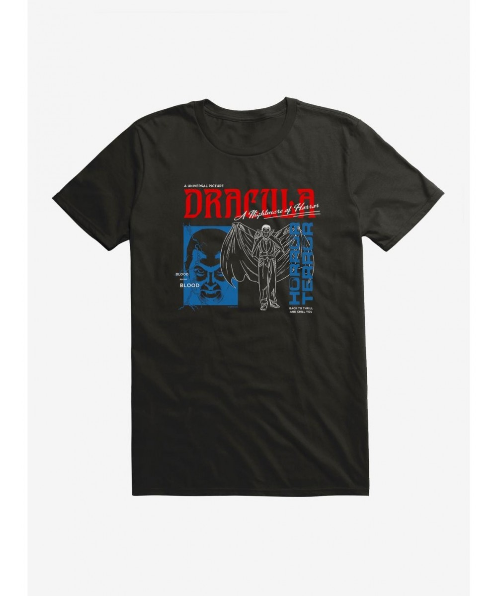 Clearance Universal Monsters Dracula Blood T-Shirt $8.99 T-Shirts