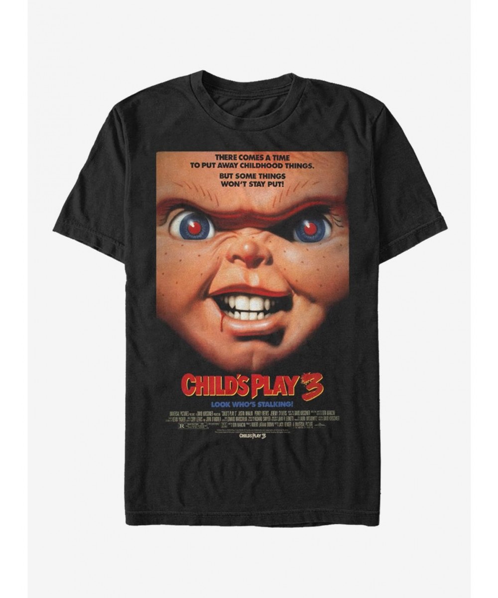 Bestselling Chucky Childs Play 3 Poster T-Shirt $6.12 T-Shirts